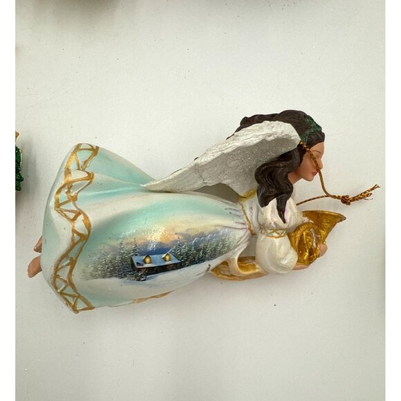 Danbury Mint HEAVENLY ANGELS Christmas Ornaments-Complete Set of 7 in Box Tags - Picture 8 of 9